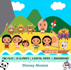 Disney Moana Clipart, Moana PNG, Moana Download, Moana Characters, Moana  Transparent, Instant Download, PC02