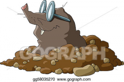 Vector Art - Mole. Clipart Drawing gg58035270 - GoGraph