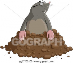 Vector Art - Mole. Clipart Drawing gg57703100 - GoGraph