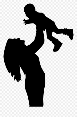 Mother And Son Silhouette - Mom And Son Silhouette Clipart ...