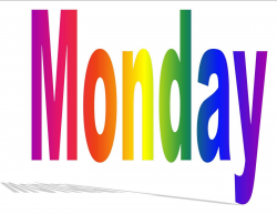 it's monday clip art | Days of the Week (sung to the tune 