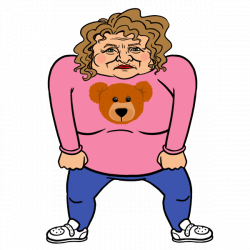 Old Lady Shrug Sticker by YoMeryl for iOS & Android | GIPHY