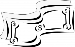 Dollar Black And White Clipart