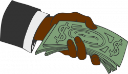 Clipart - Hand offering money 2