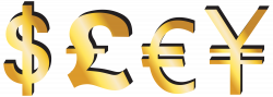 Dollar Pound Euro Yen Signs PNG Clipart - Best WEB Clipart
