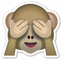 See No Evil Monkey | Stickers | Pinterest | Monkey, Emojis and Emoji