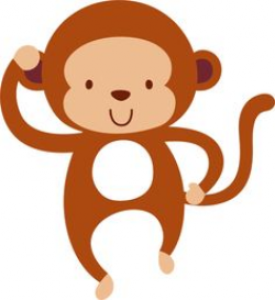 monkey Clip Art | Hanging Monkey clip art - vector clip art online ...