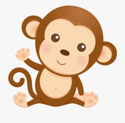 Monkeys Clipart Baby Shower - Mono Para Baby Shower #224543 ...