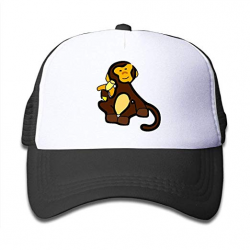 Amazon.com: Monkey Clipart On Kids Trucker Hat, Youth ...