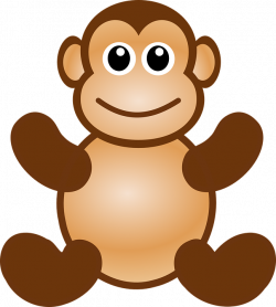 Baby Monkey Clipart#4258782 - Shop of Clipart Library