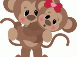 Monkey Clipart couple 4 - 500 X 500 Free Clip Art stock ...