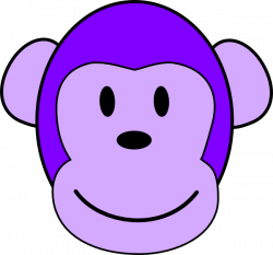 Purple Monkey Clip Art at Clker.com - vector clip art online ...
