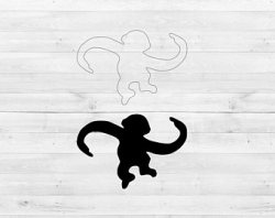Monkey stencil | Etsy