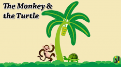 Monkey And Turtle Clipart