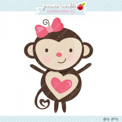 Valentine Monkey Clipart