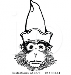 Monkey Clipart #1180441 - Illustration by Prawny Vintage