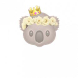 koala emoji w/ flower crown & crown ♥ [5] - Roblox