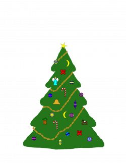 Clipart - Christmas Tree for Monkeys