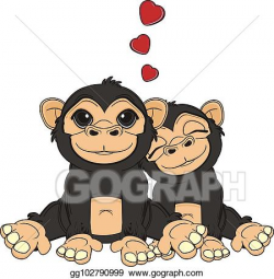 Stock Illustration - Couple of monkeys. Clipart ...