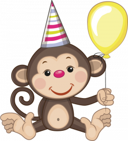 Birthday Greeting card Cartoon Clip art - Monkey birthday 650*720 ...
