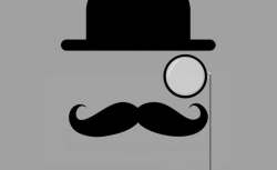 Curly Mustache With Monocle Clip Art | Beauty Within Clinic