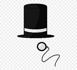Monocle Top Hat Png Photo - Top Hat Png Clipart (#4226636 ...
