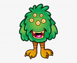 Funny Monster Clipart - Monsters With 5 Eyes Transparent PNG ...