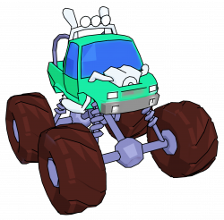 Monster Truck Cartoon Perspective Png Clipart Picture - Clipartly ...