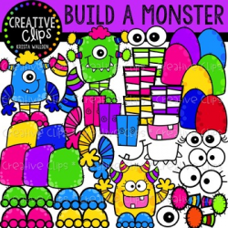 Build a Monster Clipart {Creative Clips Clipart}