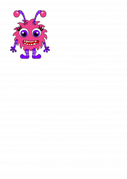 Clipart - Pink Monster One