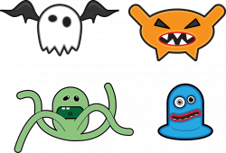 Scary Monster Cartoon#3884679 - Shop of Clipart Library
