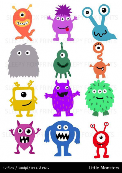 Monsters Clipart, Monster Clip Art, Boys, Spooky, Monster ...
