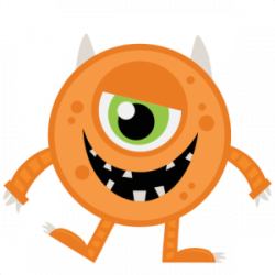 Orange Halloween Monster SVG | My Miss Kate Cuttables ...
