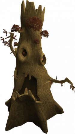 Evil Tree Trunk With Branches Clipart & Evil Tree Trunk With ...