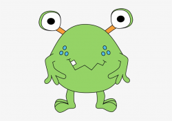Free Cute Monster Clip Art Two Eyed Green Monster Clip ...