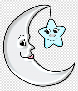 Crescent moon , Moon , Cute Moon with Star transparent ...