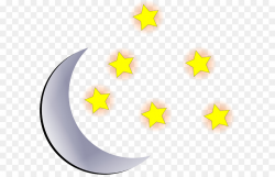 Full Moon clipart - Moon, Star, Yellow, transparent clip art