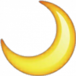 sticker moon emoji emoticon yellow sticker stars sky...