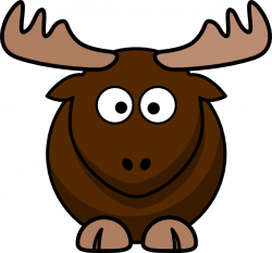 Brown Moose Cartoon Clip Art at Clker.com - vector clip art online ...
