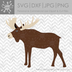 Moose SVG, Moose Clipart, Woodland SVG, Woodland Animals SVG, Forest  Animals svg, Moose Clip Art, Moose Cut File, Woodland Clipart