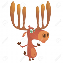 Stock Vector in 2019 | Cartoon characters (123rf) | Moose ...
