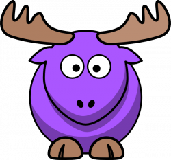 Purple Moose Cartoon Clip Art at Clker.com - vector clip art online ...