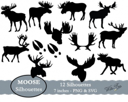 Moose SVG, Moose Clipart, Gone Hunting, Moose Image SVG ...