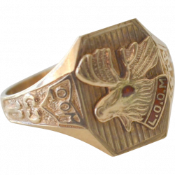 Loyal Order of Moose Ring 10k Gold | Presidents | Pinterest | Moose