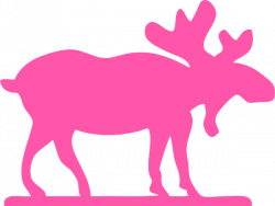 Pink Moose Clip Art at Clker.com - vector clip art online ...