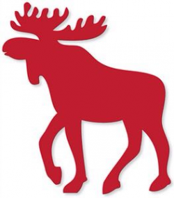 red moose | MOOSE | Moose silhouette, Moose decor, Christmas ...