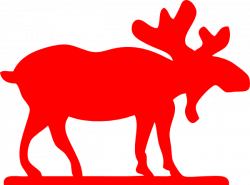 Red Moose Clip Art at Clker.com - vector clip art online ...
