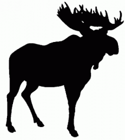 Moose Silhouette Clip Art 062212» Vector Clip Art | animal ...