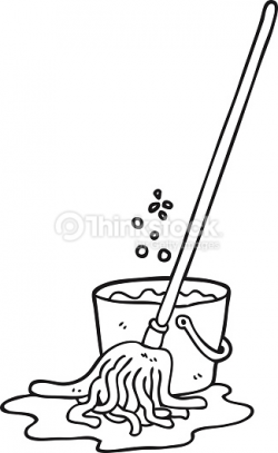 Mop clipart black and white 4 » Clipart Station