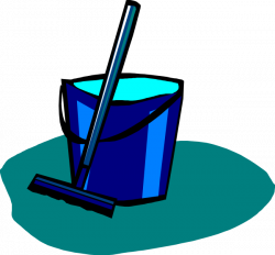 Mop And Bucket Blue Clip Art at Clker.com - vector clip art online ...